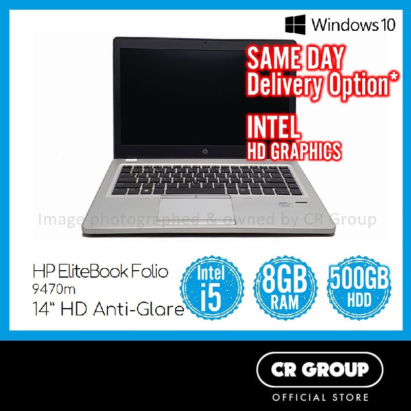 Hp Elitebook Folio 9470m Intel Core I5 8gb Ram 500gb Hdd Intel Hd Graphics 14 Inch Anti Glare Refurbished Shopee Singapore