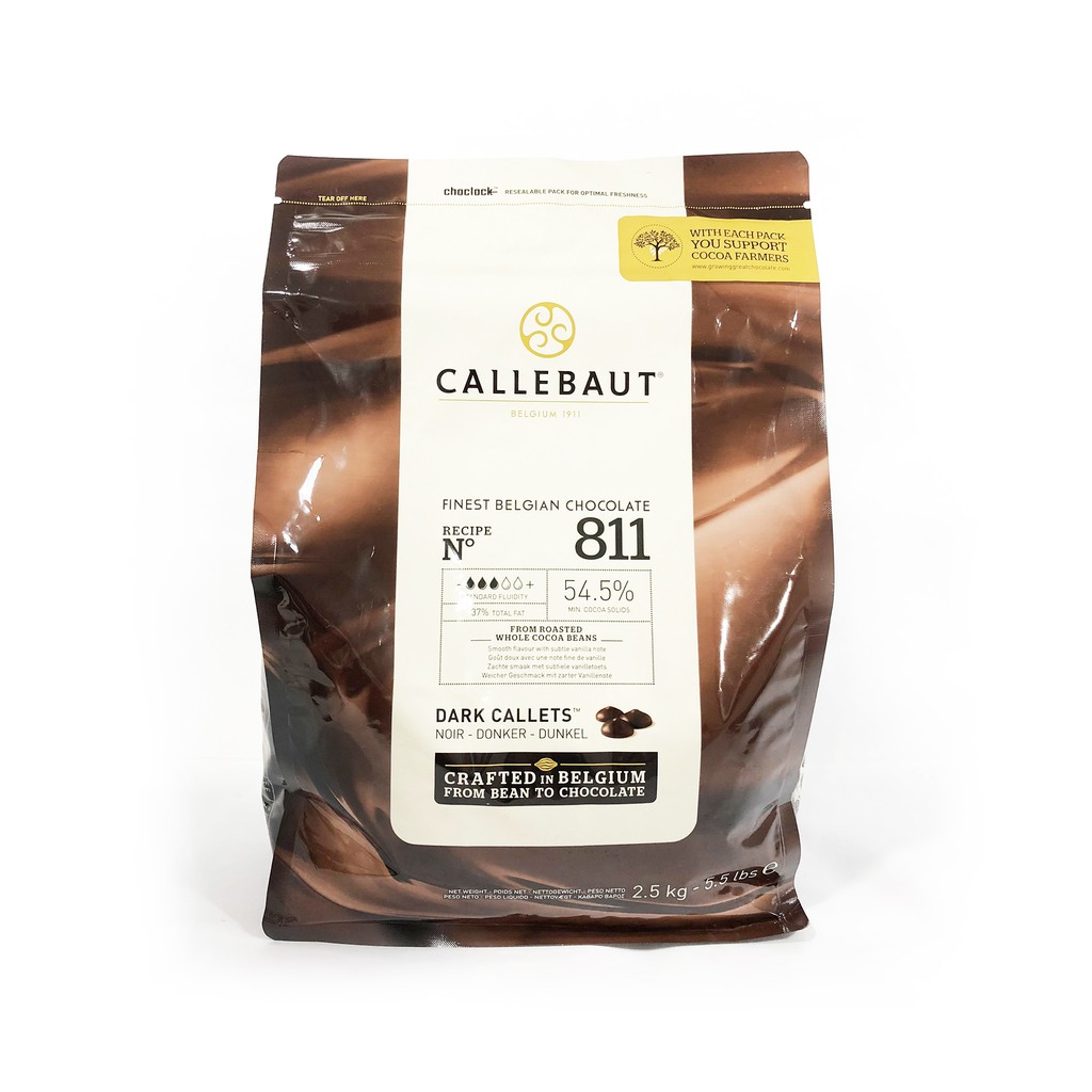 Icepack Callebaut 811 Dark Couv 54 5 Callets Finest Belgian Chocolate Shopee Singapore