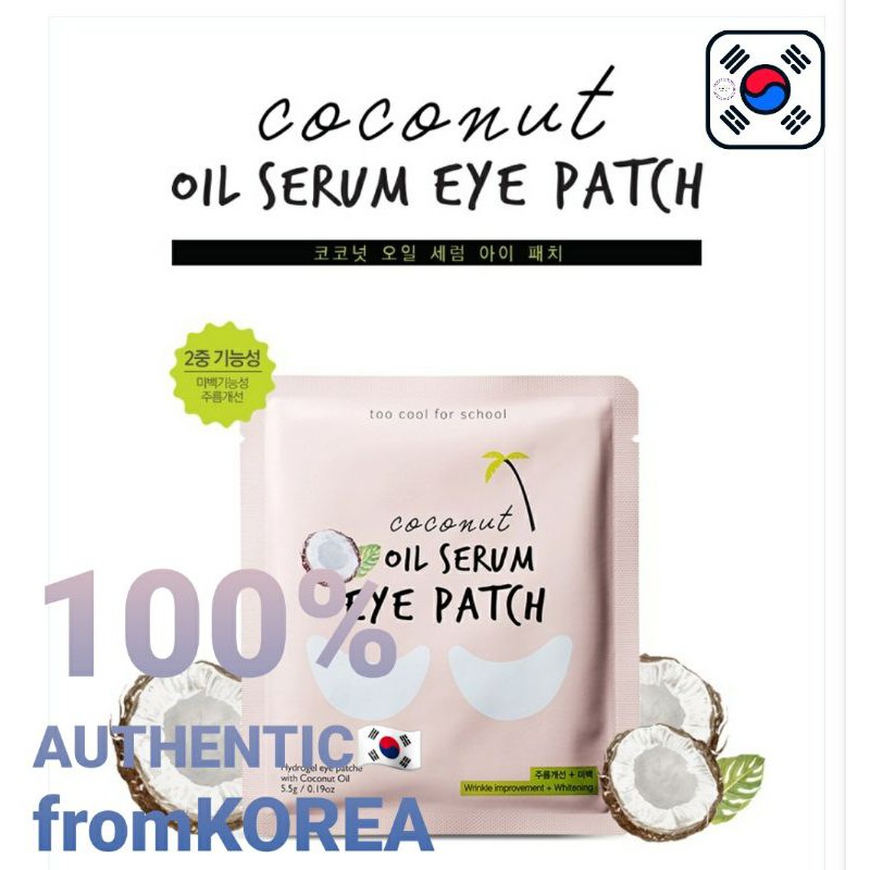 coconut oil serum eye patch