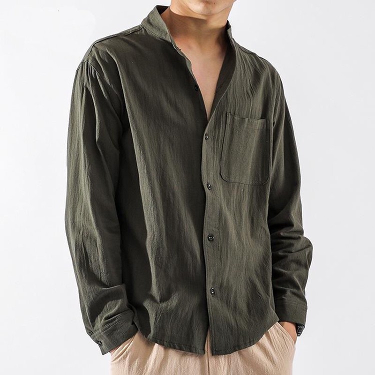 baggy linen shirt