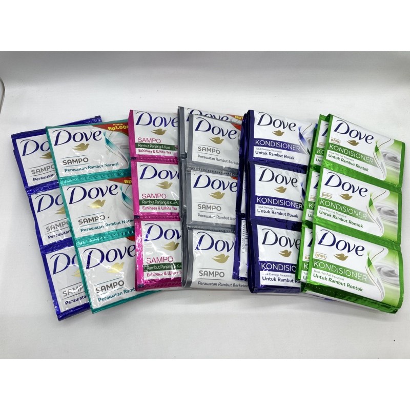Dove SACHET Shampoo 12x9ml All Variants Shopee Singapore