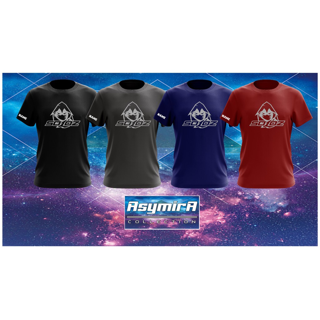 Microfiber Jersey Gaming Soloz T Shirt Free Custom Name Percuma Boleh Letak Nama Soloz Shopee Singapore