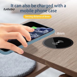 turbobo 1 Set Desktop Wireless Charger Mobile Phone Hidden Built-in Wireless Charger Overcharging Protection