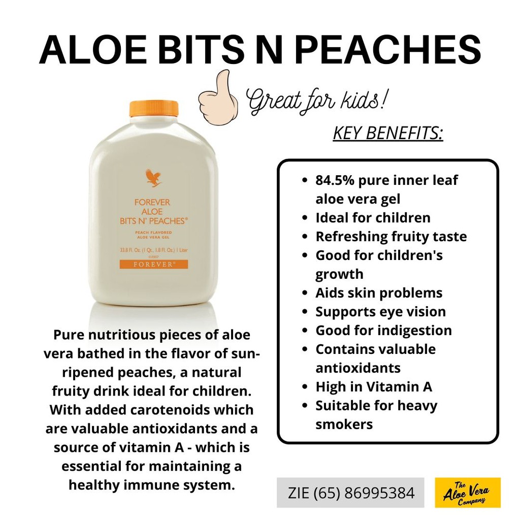 Forever Living Aloe Vera Gel Bits N Peaches Shopee Singapore