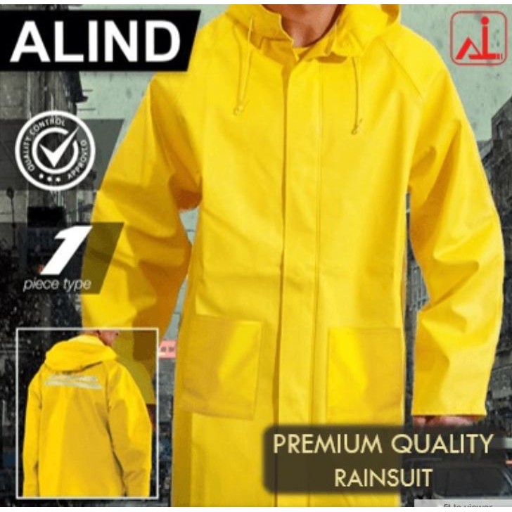 ALIND Premium Quality PVC Waterproof Raincoat Shopee Singapore