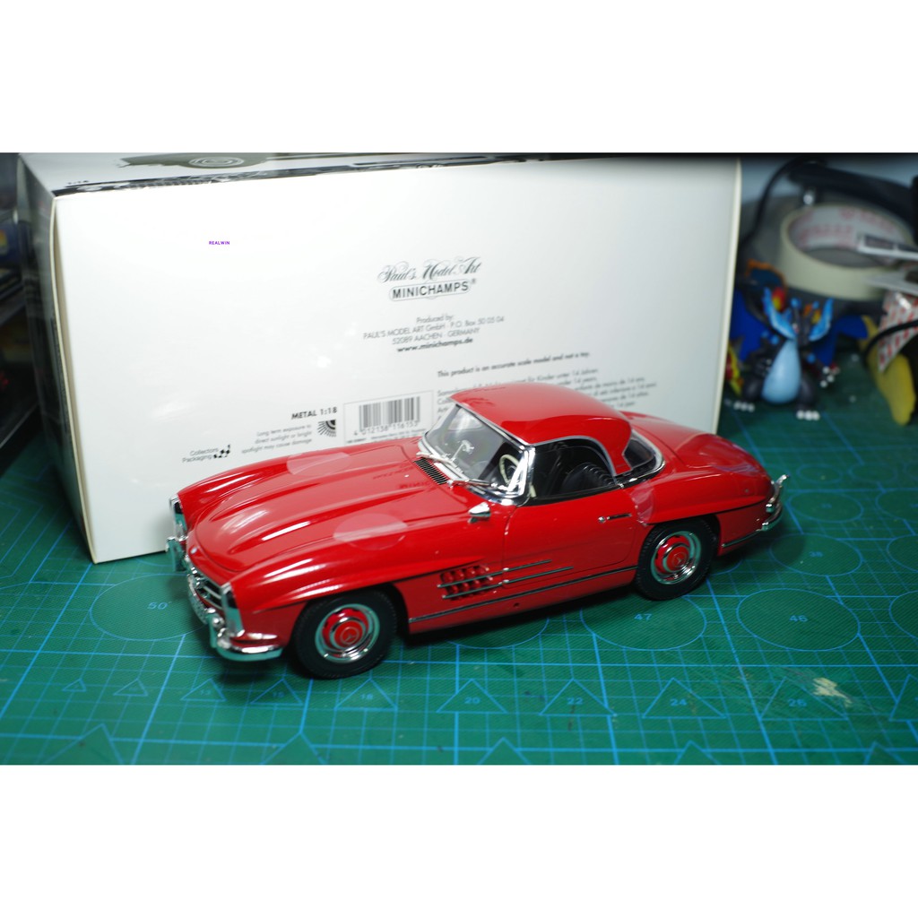 Mkd Mini Cut Minichamps 1 18 Benz Mercedes Benz 300 Sloadster Red Shopee Singapore shopee singapore