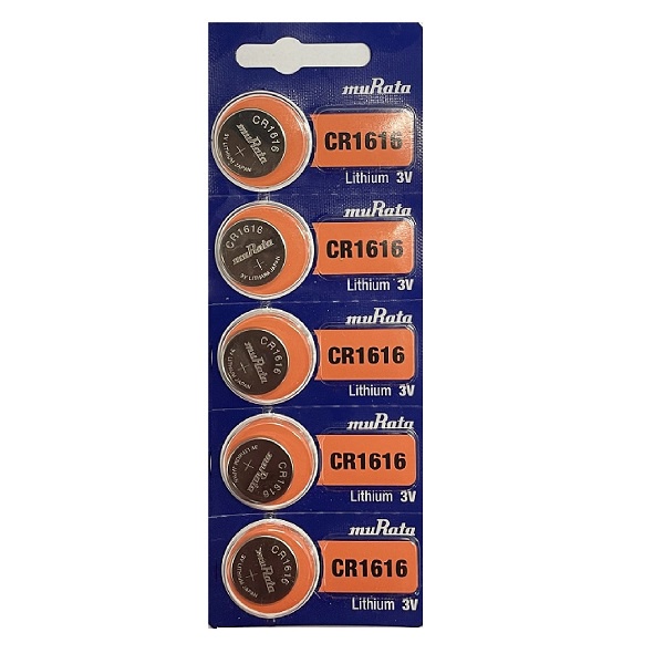 [SG] muRata CR1616 Lithium Cell Button Battery (5 Pieces) Shopee