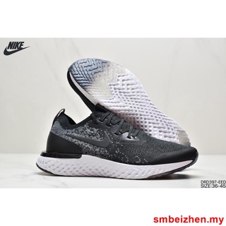 nike epic react black and gray