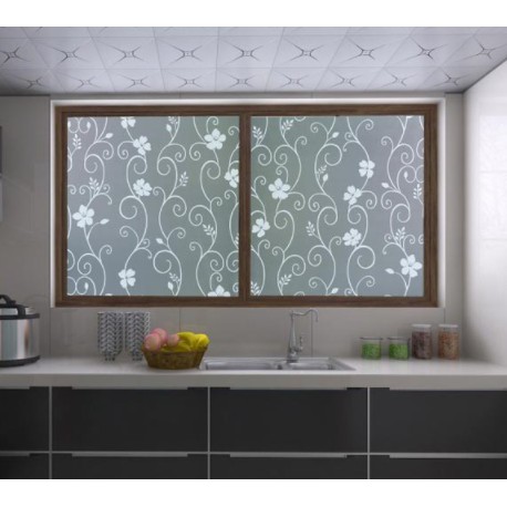 WHITE SHAPES FROSTED WINDOW FILM 90cm x 1m Roll 9511 