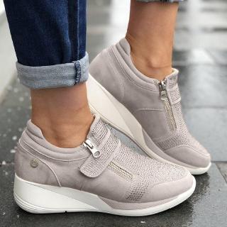 platform heeled sneakers