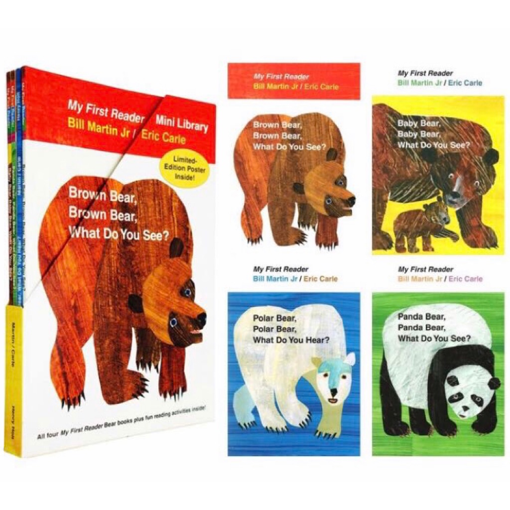 Eric Carle’s - My First Reader Mini Library / The Four Bears Reader Set ...