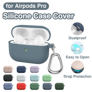 for AirPods Pro Case Silicone Cover Full Protection with Hook Accessories