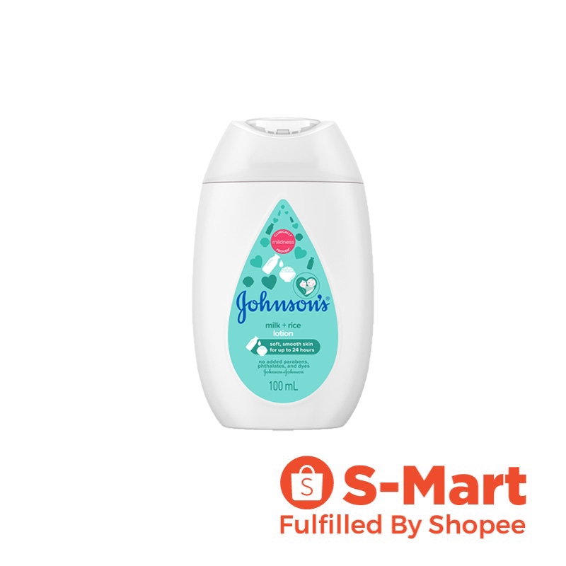 Johnson's Baby Milk + Rice Lotion, 100ml Shopee Singapore