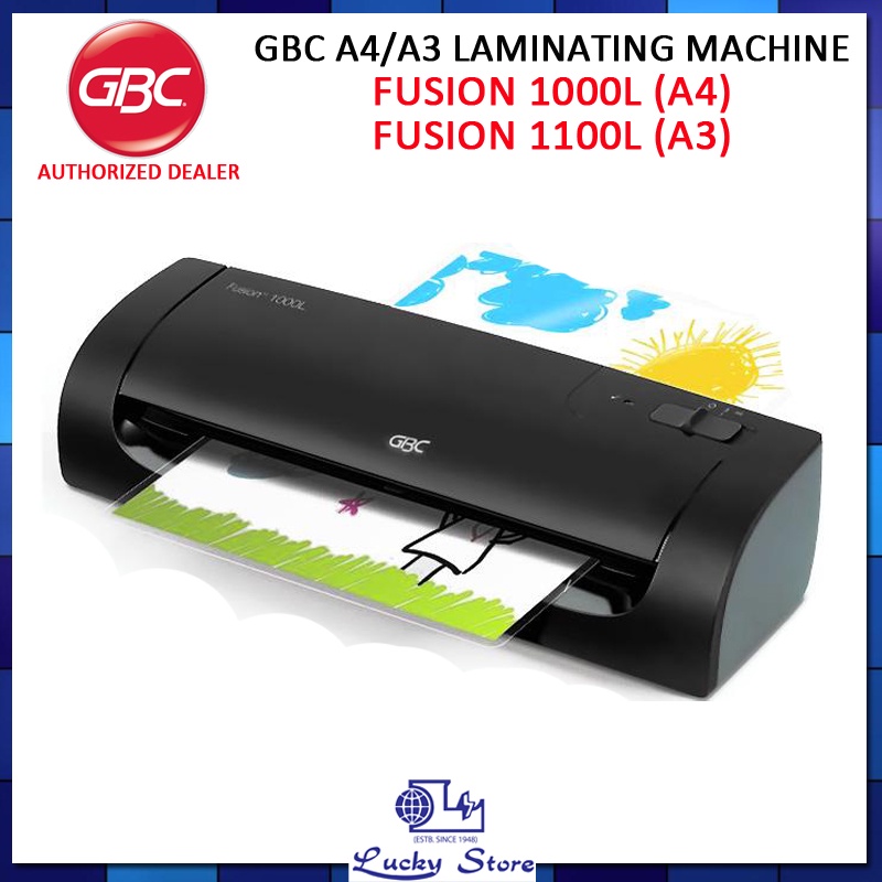 GBC FUSION LAMINATOR, A4, A3, 1000L, 1100L, 2 YEARS WARRANTY Shopee