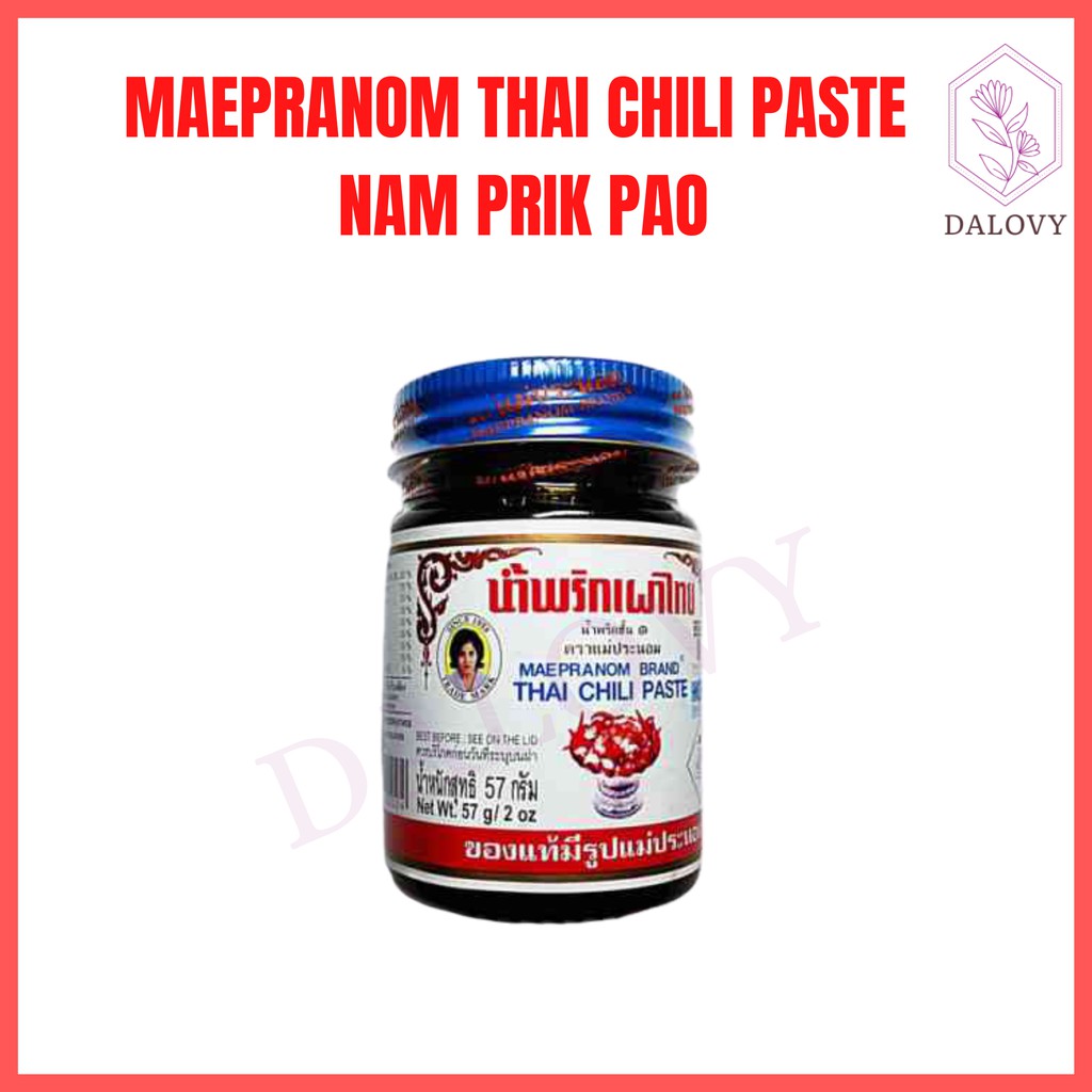 Clearance Sale Thai Chili Paste Nam Prik Pao Maepranom Brand 57g Shopee Singapore