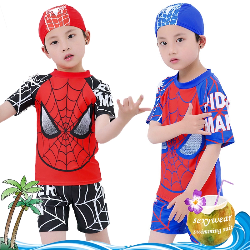 boys spiderman swimwear