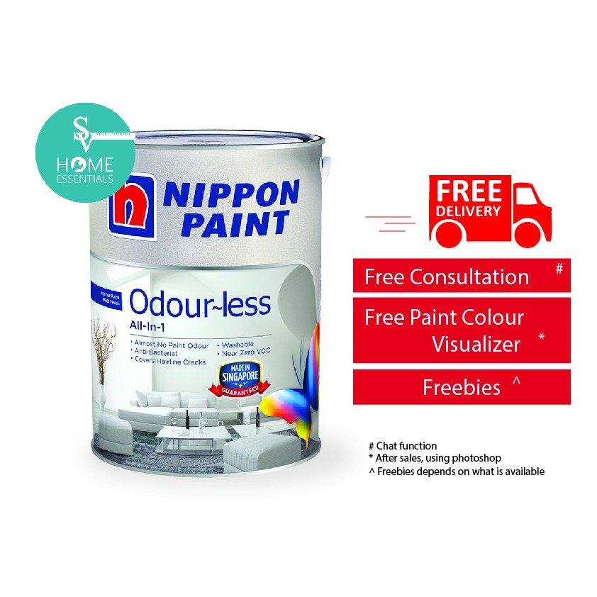 Nippon Odourless Allin 1 1L / 5L Shopee Singapore