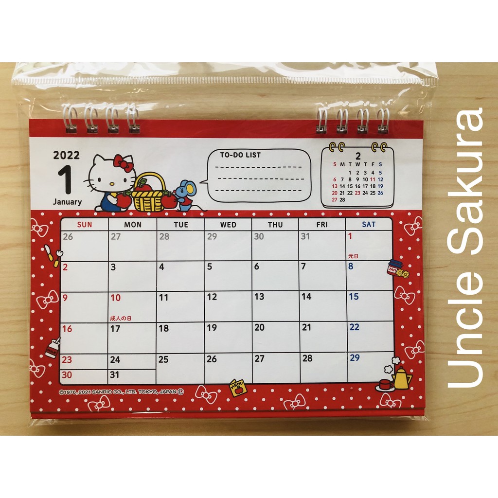 Sanrio Calendar 2022 Hello Kitty 2022 Desk Calendar With Mimmy And Friends From Sanrio Made In  Japan | Shopee Singapore