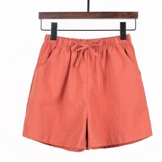 women's plus size linen shorts