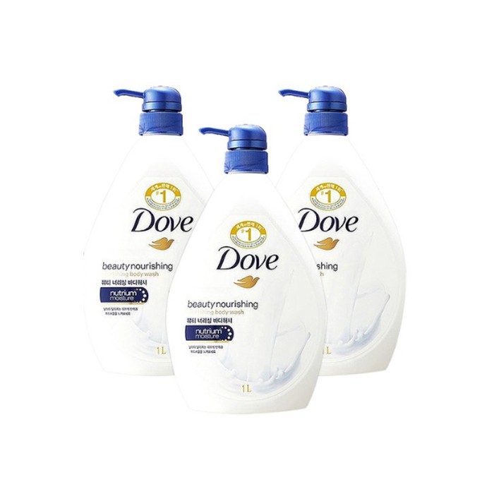Dove beauty nourishing body wash 1000mlx3/Korea cosmetic/Korea Direct Fast shipping Shopee