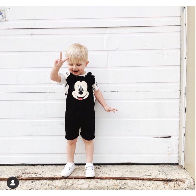 Set HM mickey bib 9/12-5 / 6y (Real photo) | Shopee Singapore