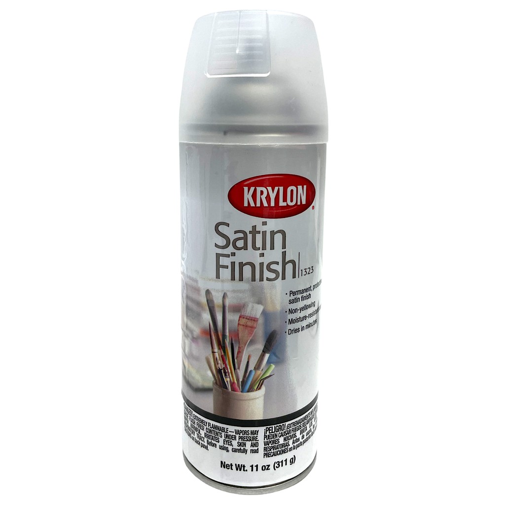 Krylon 1323 Crystal Clear Satin 11oz(311g) 724504013235 (2865350013234 ...