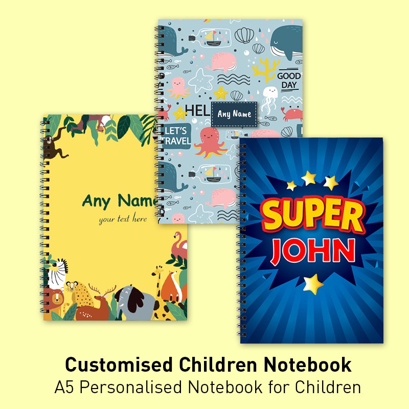 Personalised Children's Notebook Kids Gift | Shopee Singapore