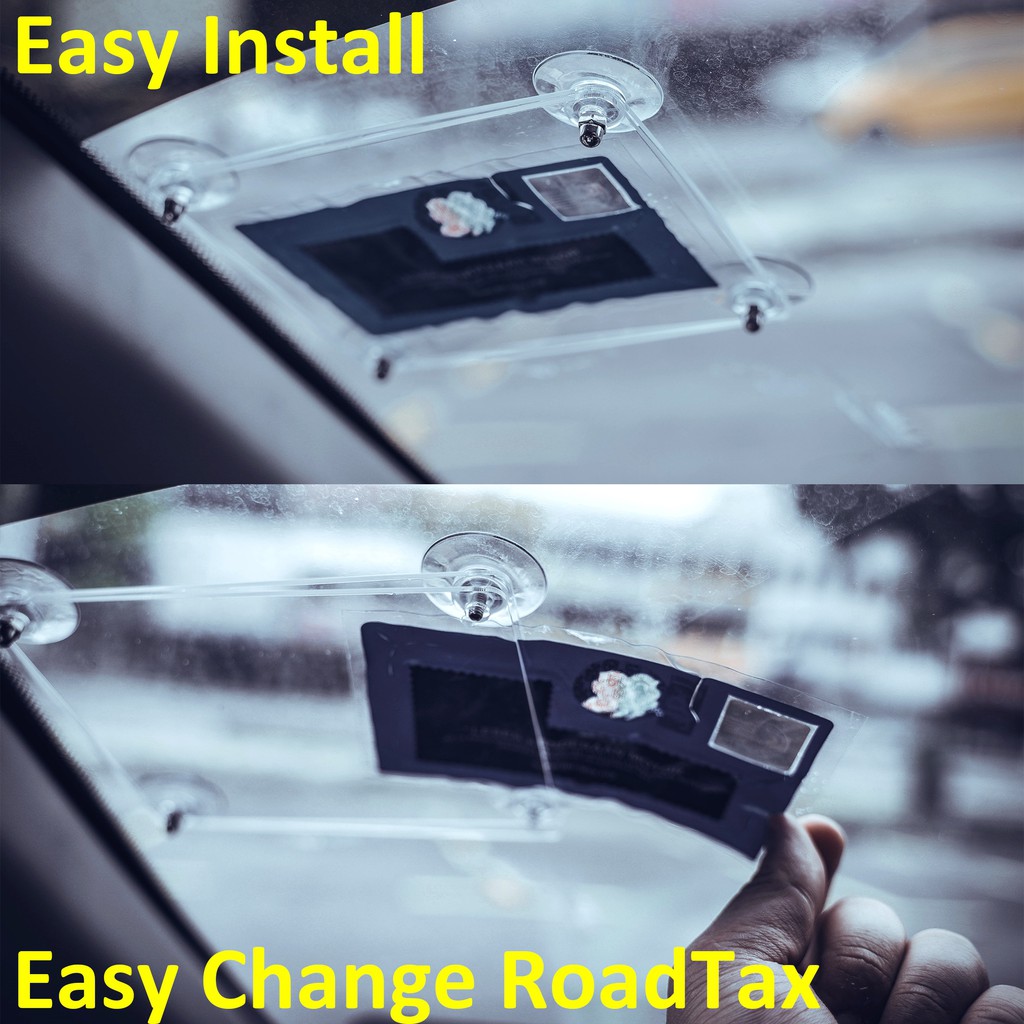 Cheap Murah 路税贴纸架 Ready Stock Road Tax Holder Car Roadtax Holder Removeable Shopee Singapore