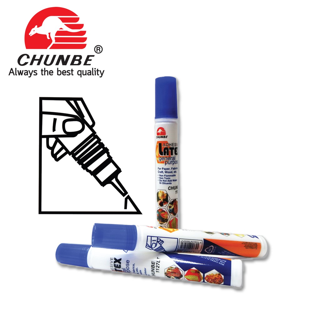 Chunbe 1127LT Glue Latex Glue 40ml 1127 LT Wood, Paper, Fabric, Craft
