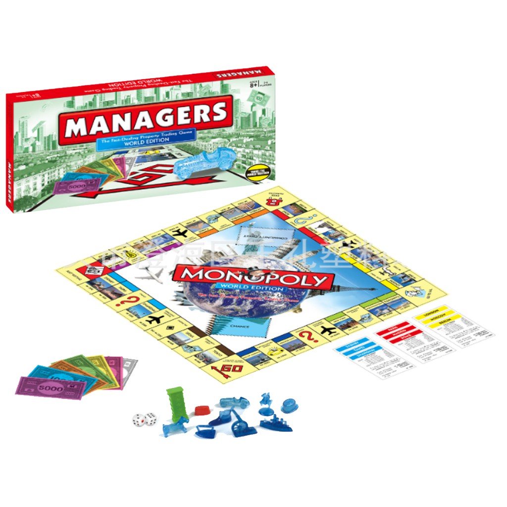 Shop Malaysia Monopoly Board Game Managers Board Game Shopee Singapore