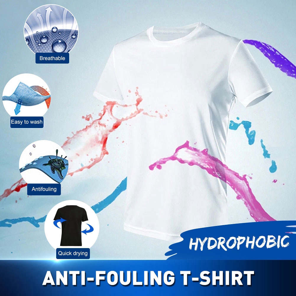 Hydrophobic Anti Dirty Men T Shirt Waterproof Quick Dry Tops Hiking Shirts Shopee Singapore - dirty tank top roblox