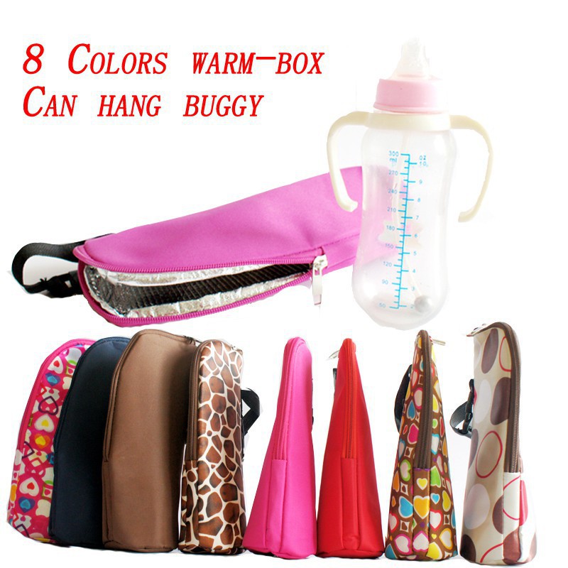 Baby Insulated Bottle Bag Water Bottle Warmers Feeding Bottle Thermal Bags Tote Bag Hang Stroller 