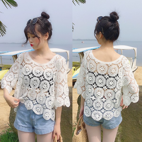 crochet lace blouse