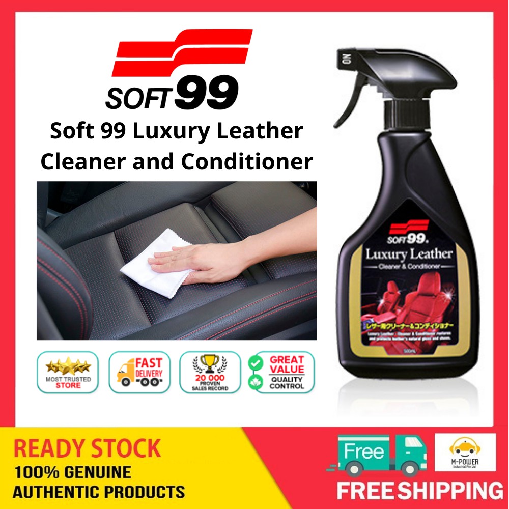 Soft 99 Luxury Leather Cleaner and Conditioner 500ml Shopee Singapore