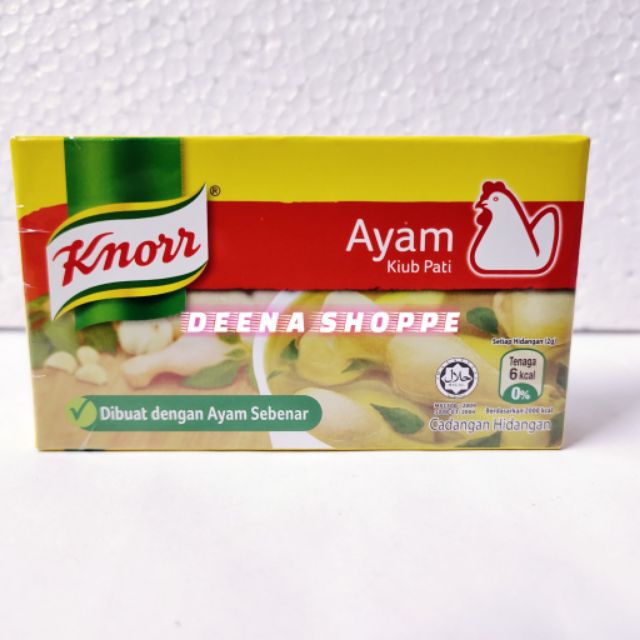 6 Cube Kiub Pati Ayam Knorr Knorr Chicken Stock Cubes Shopee Singapore