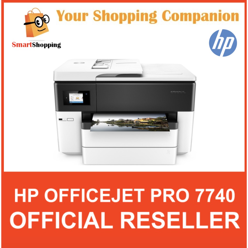 (Original) HP OfficeJet Pro 7740 Wide Format A3 AllinOne Printer Bsize Business Ink Shopee