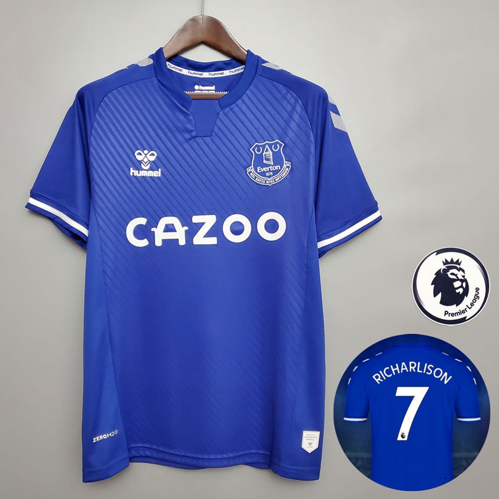 Everton Jersey 2020 2021 Home Everton Football Jersey Customize Name And Number 20 21 Jersi Shopee Singapore