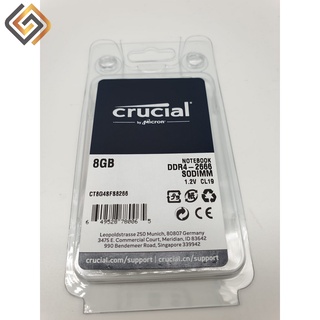 CRUCIAL 8GB | 16GB | 32GB DDR4 2666/3200 SODIMM NOTEBOOK RAM