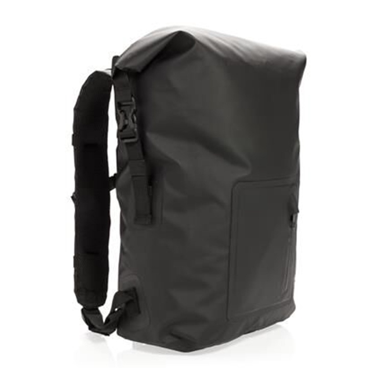250D Tarpaulin IPX6 Waterproof Backpack With Roll-Top Closure