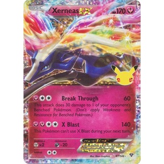 Pokemon Cards Xerneas Ex 97 146 Ultra Rare Classic Collection 25th Celebrations Shopee Singapore
