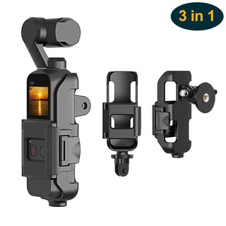 3 in 1 Tripod and Action GoPro Mount Stand Bracket for DJI Osmo Pocket, Action Cam Mount with Tripod Mount Adapter and Screw Adapter, DJI Osmo Pocket Accessories Kit Connect to Tripod and GoPro