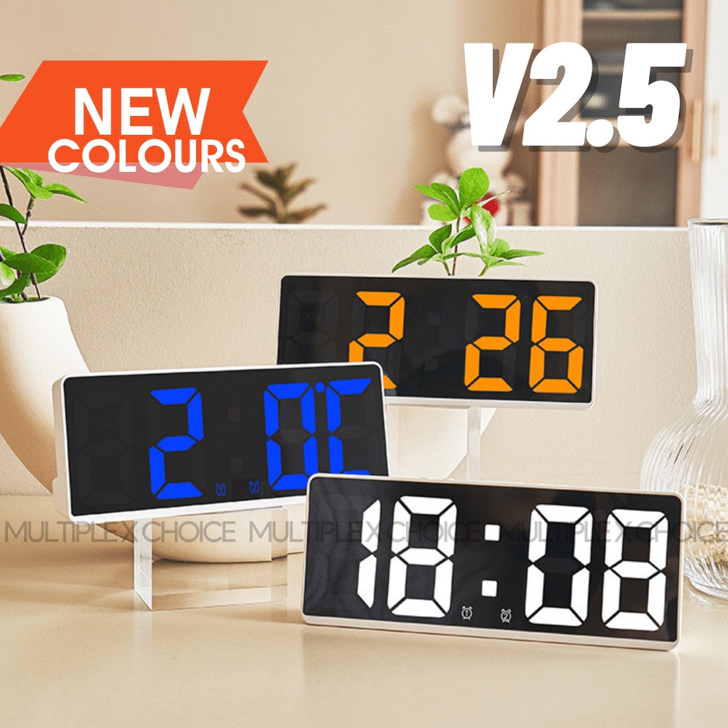 Led Digital Clock (various Colours) 