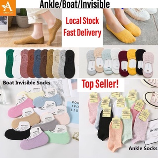Image of SG Wholesale🔥 Women Socks Invisible Boat Socks / Ankle Socks