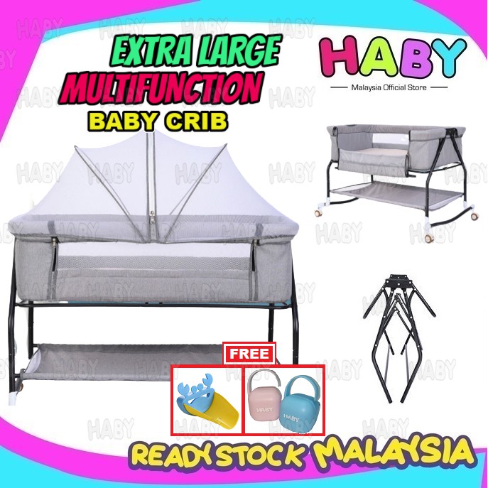 extra large travel crib