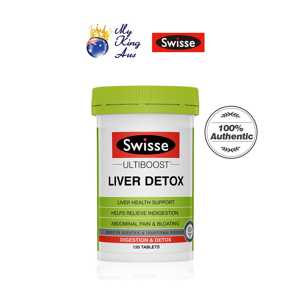 Swisse Ultiboost Liver Detox 120 Tablets [My King AUS] Detoxification