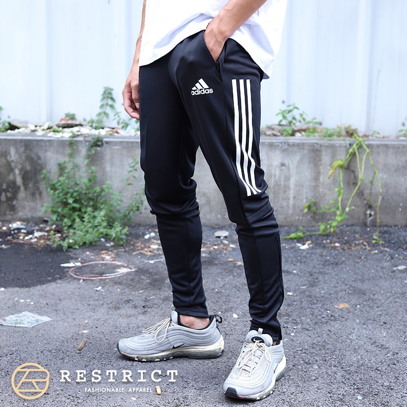 adidas pants with line in the back