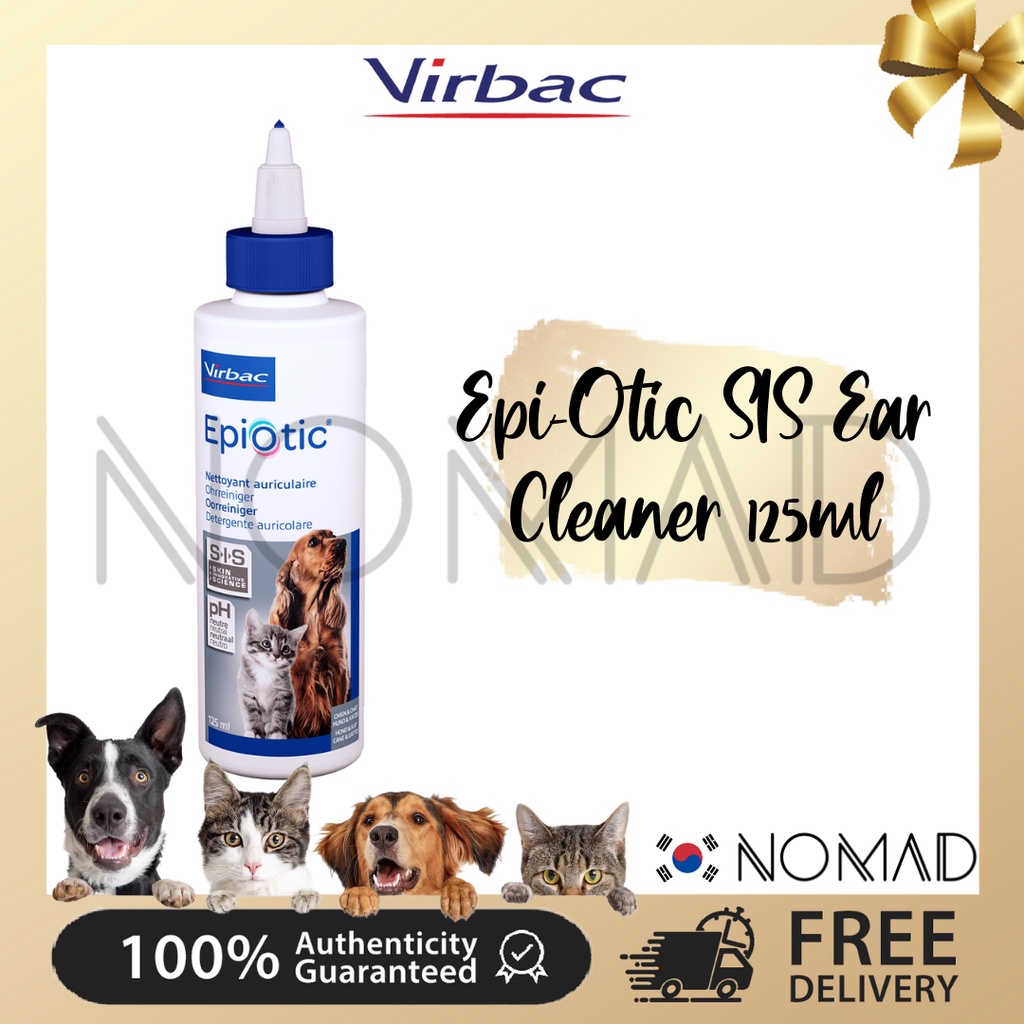 [VIRBAC] EpiOtic SIS Ear Cleaner 125ml for Dogs and Cats Shopee Singapore