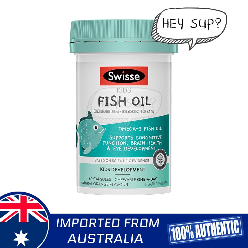 Swisse Kids Fish Oil 60 Capsules Shopee Singapore