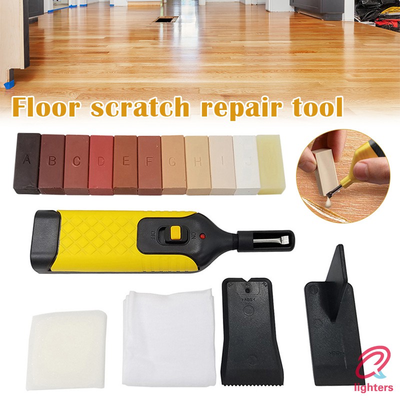 Laminate Floor Repair Kit 11 Color Wax Blocks For Repair Damaged Laminated Flooring Kitchen Worktops Cabinet Shopee Singapore