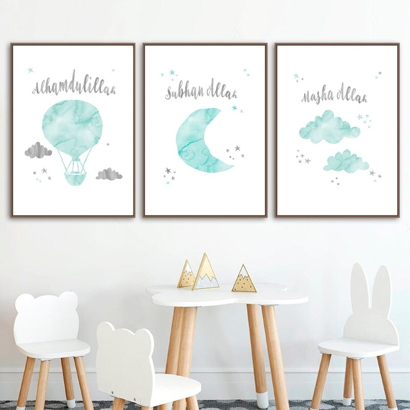 framed nursery wall art